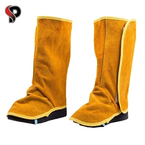 Wholesale Leather Welding Shoe Cover Heat & Spark Resistant Safety Boot Cover for Foot protection Industrial Welding Protection.