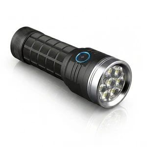 W5185 Aluminum Alloy Tactical Waterproof USB Rechargeable Type-C Keychain LED Flashlight with 1600 Lumens for Diving
