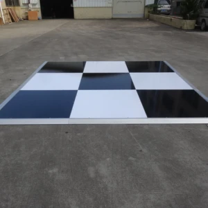 RK White and Black Dance Floor Wood Dance Floor Stage for Kid Games/event/wedding Decor
