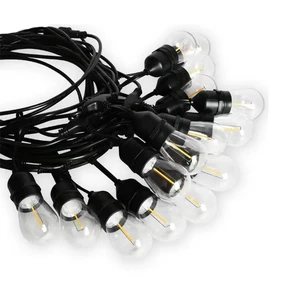 Camping Christmas IP65 Glass LED Festoon String Lights for Patio Garden Party Valentine Wedding Decorations