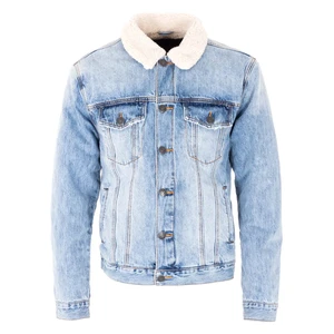 New Fashion 100% Cotton Customized Men's Denim Jackets-High Street Style Casual Winter Jackets Front Breathable Eco-Friendly