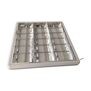 Modern Wide 85-265V T8 LED G13 Grille Ceiling Light 60x60 600x600 2ft 4ft 2X9W 2X18W Aluminum+Iron 6000K Daylight 5-Year