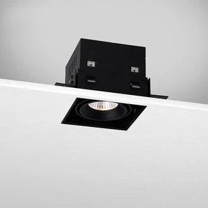 Single Source 12W Trimless Square Adjustable Rotatable Recessed Spot Spotlight COB LED Grille Light