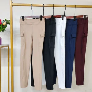 High Stretchy Equestrian Clothing Women's Breeches Full Silicone Anti-pilling Leggings With Side Pockets
