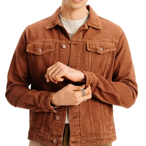 2026 High Quality Mens Denim Jacket OEM Custom Designs Men's Jackets Wholesale Custom Logo Washed Light Blue Color Denim Jackets