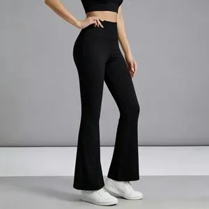 High-quality yoga pants for women tummy-control yoga pants highly elastic tight hip-lifting flared pants