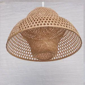 Environmental Handcraft Weave Bamboo Lampshade Woven Bamboo Lamp Ceiling Light