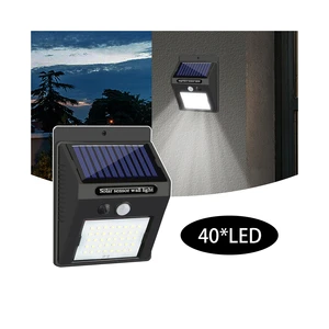 Super Bright 40 LED Solar Powered Security Light PIR Motion Sensor 3 Modes IP65 Waterproof Outdoor Garden Driveway Wall Lamp