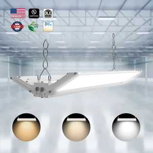 Industrial 80W 110W 220W 300W Led Sensor Square Dimmable Linear Hi Bay Industrial Highbay Led UFO High Bay Light For Warehouse