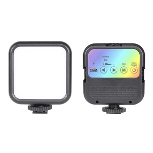 RGB Video Lights Pocket Mini LED Camera Light 360° Full Color Portable Photography Lighting for Livestream Studio Game