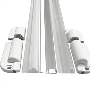High Permeability PC Freezer Lamp Housing Garden Supermarket Refrigerated Display Cabinet LED Tube Extrusion Profile Accessories