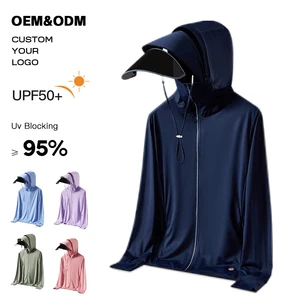 2024 New Summer Protection Breathable Lightweight Ice Silk Slim Fit Unisex Sonnenschutzkleidung Sun Protective Clothing