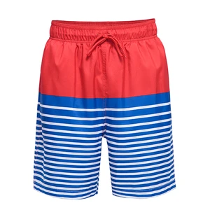 Men's Sublimated Swim Trunks Quick Dry Summer Fashion Sublimated Swim Beach Shorts with Mesh Lining