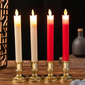 Flameless Floating Candles With Magic Wand Remote Hanging Led Taper Wax Battery Operated Halloween Candle Light