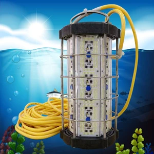 500w 1000w ip68 underwater 800w led 1000w cyan fishing light blue lights for fishing