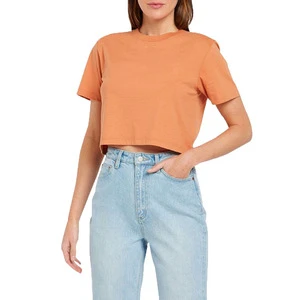 New Best Quality Crop Top T Shirt for Women Custom Logo Plus Size T Shirts Crop Tank Top Women T Shirt On Sale