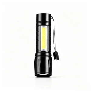 Aluminum Alloy COB Portable Outdoor USB Rechargeable EDC Mini LED Flashlight With IP44 1000+ Lumens Flood Beam Tactical