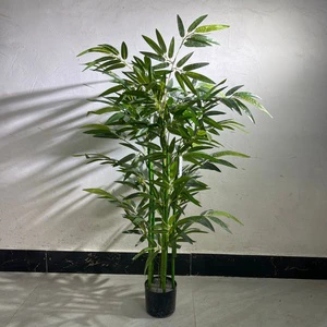 Plastic Artificial Indoor Outdoor Bamboo Tree Home Office Hotel Decoration Natural Touch Faux Lucky Bamboo Plants Water