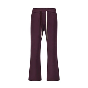 High Quality Unisex Slim Fit Knitted Pants Casual Wear Polyester Jogger Pants Flare Bottom Elastic Waist Sweatpants For Unisex
