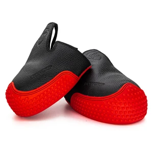 Liongrip Genuine Leather Non-slip Protective Anti Smash Safety Shoes Cover for Visitors with Steel Toe Cap
