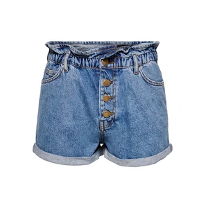 Plus Size Dark Wash Straight Style Denim Shorts for Women High Waist Casual Wear Women's Plus Size Denim Shorts