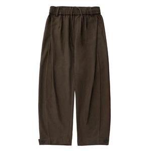 Spring Summer Draped Pleated Trousers, Relaxed Daily Casual Bottoms