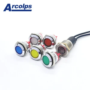 Wholesale Green LED Indicator Light Metal Signal Lamp for Industrial Control Equipment