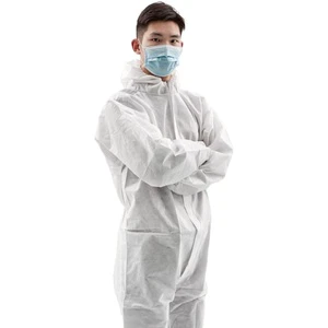 Junlong Disposable Cleanroom Coveralls Breathable Anti-Cut Waterproof Anti-Static Nonwoven Microporous PE Film Workwear ISO13485