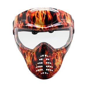 Full Face Paintball Mask With Single Layer Anti-fog Protective Tactical Paintball for Outdoor Game