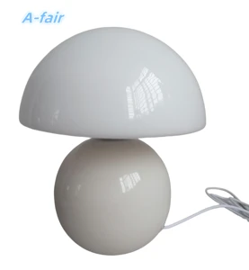 Mushroom Glass Table Lamp for Bedroom