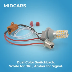 LED Bulb Intelligent Ic Driver Switchback DRL Turn Signal Stable Output Anti Hyper Flash Canbus Ready 12V Car Signals Light