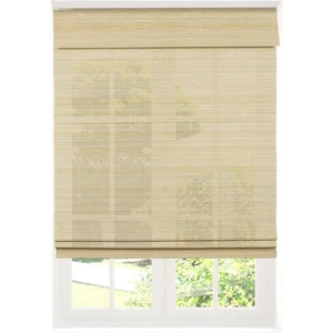 High Quality Electric Chinese Crafts Bamboo Mat Blinds French Country Retro Style Roller Shades Vertical Pattern Roman Every Day