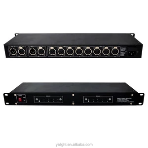 Professional DJ Event Stage Lighting Accessory DMX512 Signal Amplifier 8-Channel Indoor Use Easy Installation