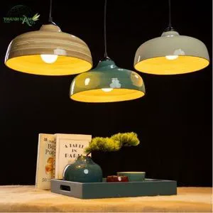 Handcrafted Modern Minimalist Bamboo Pendant Lamp with Natural Curves for Indoor Use and Light Covers