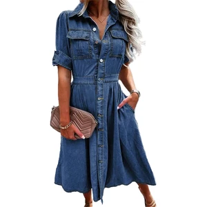 Trendy Women's Denim Suit in a Unique Colored Wash with Contrast Stitching Women's Embellished Denim Suit