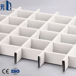 Competitive Price Industrial Waterproof Restaurant Roof Aluminum Grid Ceiling Decoration For Grille Design