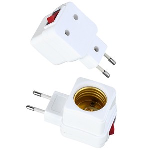 E27 LED Light Lamp Bulbs Socket Base Holder EU Plug Adapter ON/OFF Switch Lighting Accessories