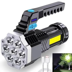 Rechargeable Flashlight LED Flash Light COB+XPE Emergency Torch Lantern 4 Lighting Modes Camping Light Mini Led Flashlight