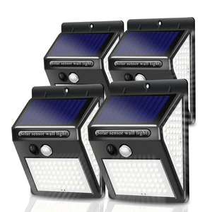 Outdoor Waterproof Household 100/100/150 Led Motion Sensor Solar Wall Light for Courtyard,garden,park,villa,landscape