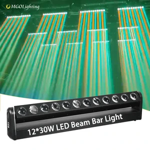 Professional Dj New Lighting 4Pcs 12X1W Studio Lights Lightsled 12*30W Stage Bar Light