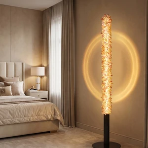 Nordic Luxury Modern Style LED Floor Lamp Remote Control Gold Metal Marble Decorative Side Indoor Hotel Sofa Home Living Room