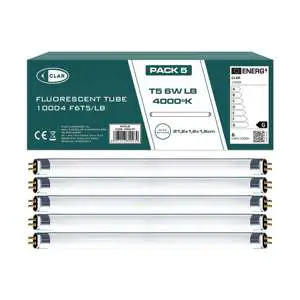 CLAR CFL Glass Product-4000K Neutral White 10000 Hours Lifespan 90 Lm/W Efficiency 5 Units Pack