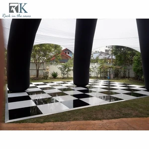 Black and White Checked Dance Floor for Sale Cheap Portable Wooden Dance Floor