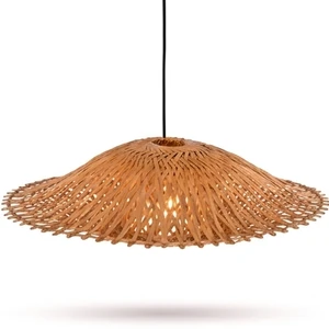 Wholesale Price Premium Bamboo Pendant Light Woven Hanging Lamp Eco Friendly Shade For Modern Boho Home Decor Luxury Hotel