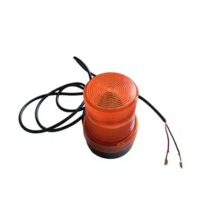 KaiHua IP65 Waterproof Amber LED Warning Light 12V Magnetic Base Strobe Beacon with 48W Power for Forklift