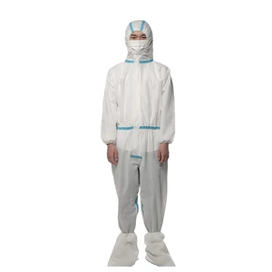Antistatic Dust Free Disposable Coverall Protection Clothes Clean Room Isolation Gown Waterproof Work Suit