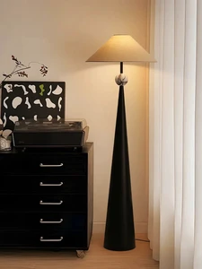 Solid Wood Floor Lamp Wabi sabi Style Tea Room Living Room Bedroom Designer Study Room Creative Decorative tall stand light