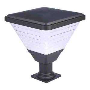 HOTOOK Barrier Arm Garden Lighted Waterproof Lamp Bubble Column Out Door Roman Solar Brick Post Outside Wall Pillar Gate Light