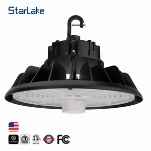 OEM Factory 200W 5000K high Bay Reflector CCT Selection Multiple Power UFO Led High Bay Light for Exhibition Warehouse Lighting