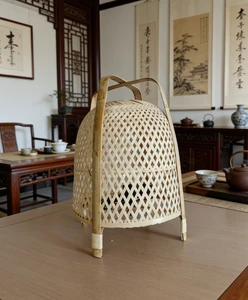 Bamboo Lampshade NightStand Lamp Equipment Modern Decor Desk Lamp for Bedside US Plug